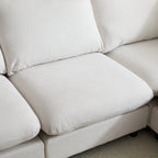 99 in. 4-Piece L Shaped Modular Free Combination Sectional Sofa