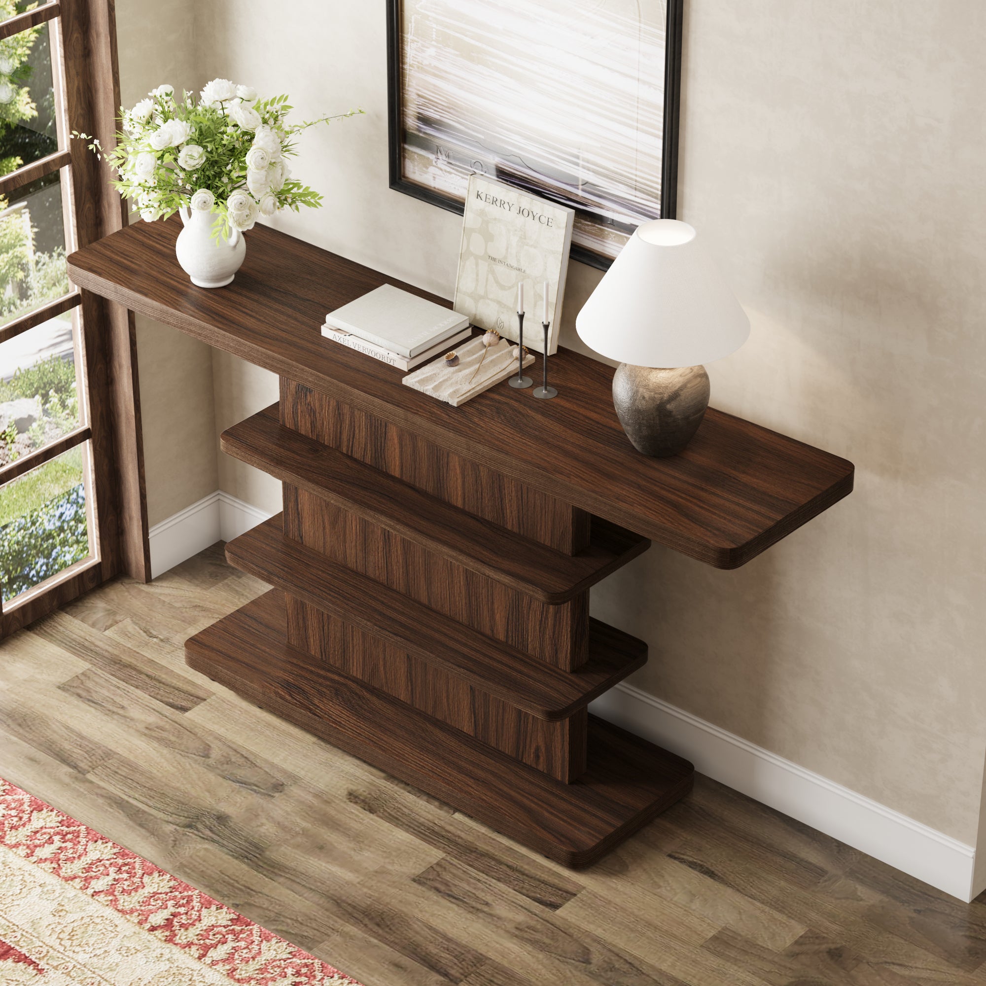 63" Vintage Narrow Console Table
