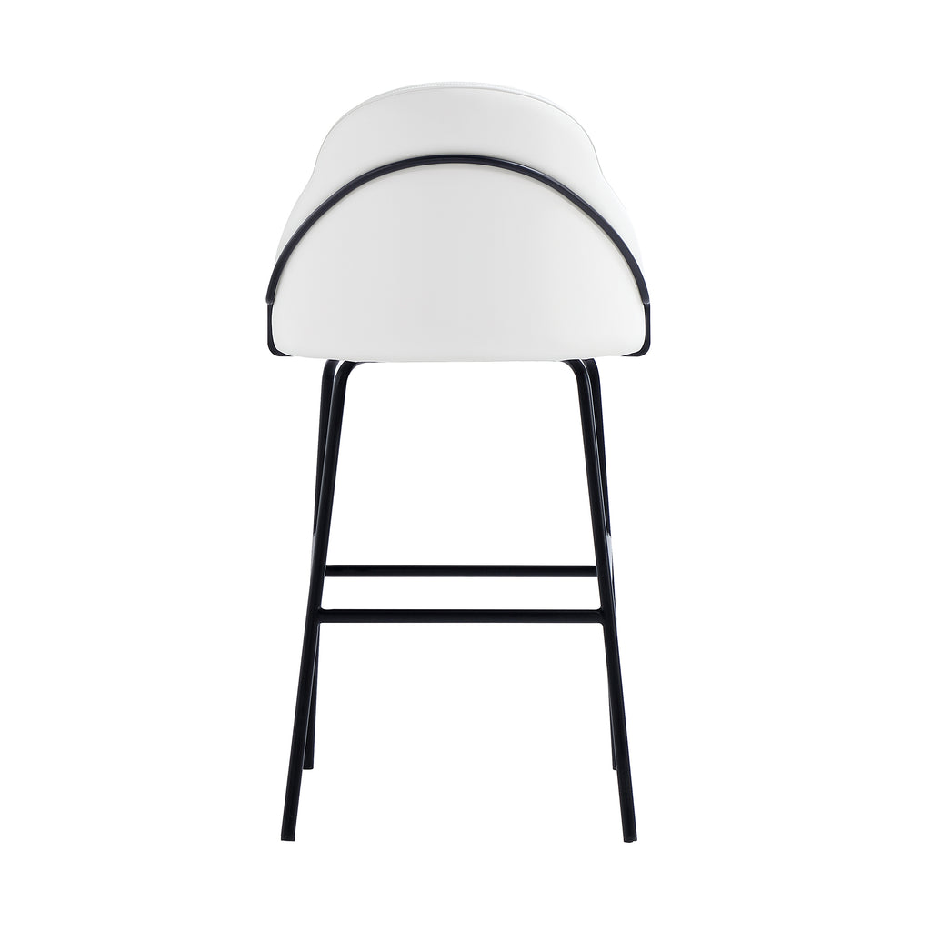 Gracie Metal Upholstered Barstool