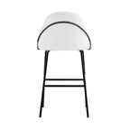 Gracie Metal Upholstered Barstool