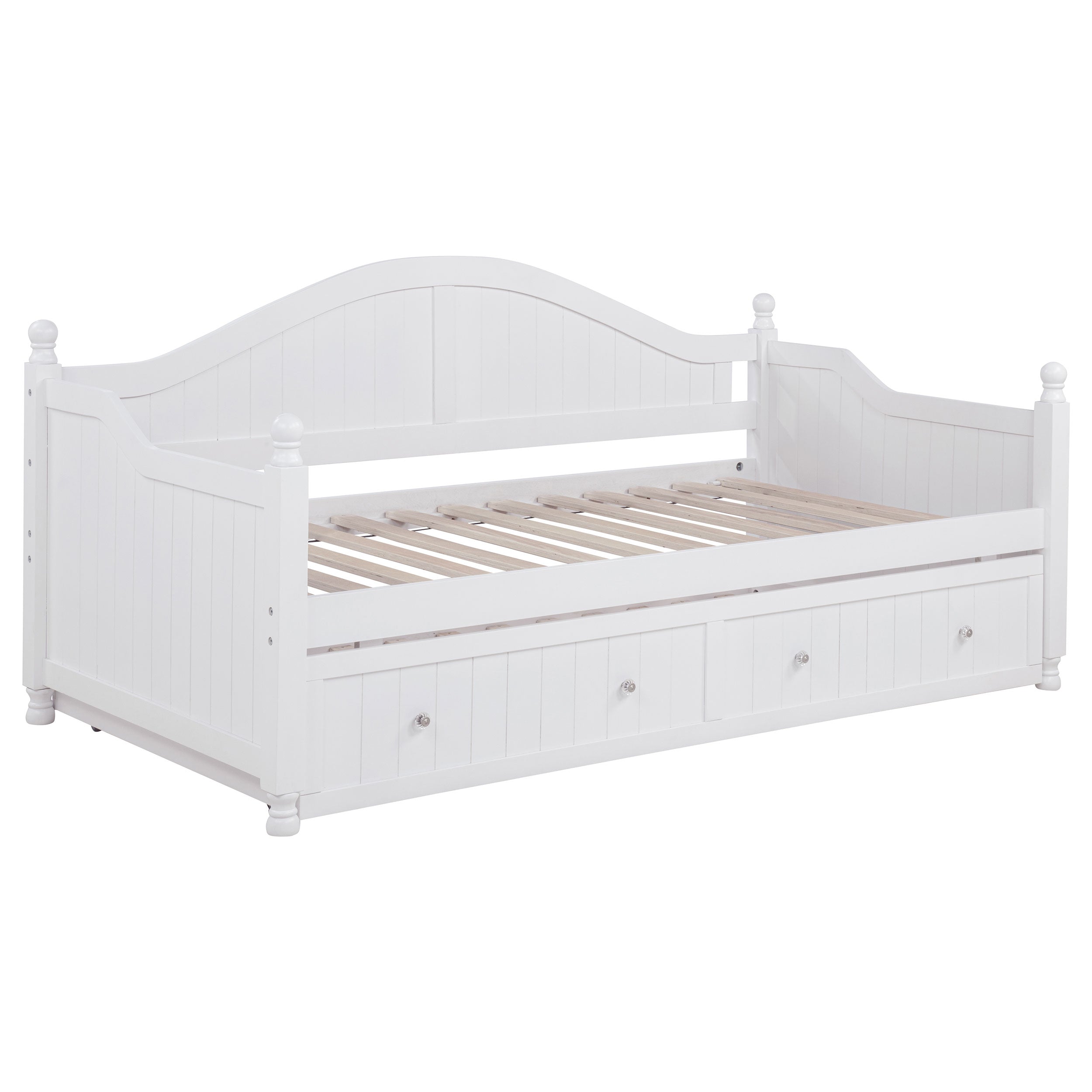 White Twin Daybed with Trundle