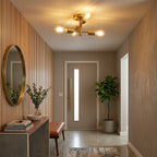 Ephemeral Four Lights Semi Flush Mount Pendant