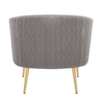 Pleated Waves Contemporary Accent Chair