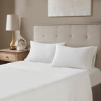 12 Piece Jacquard Comforter Set with Bed Sheets Khaki Cal King