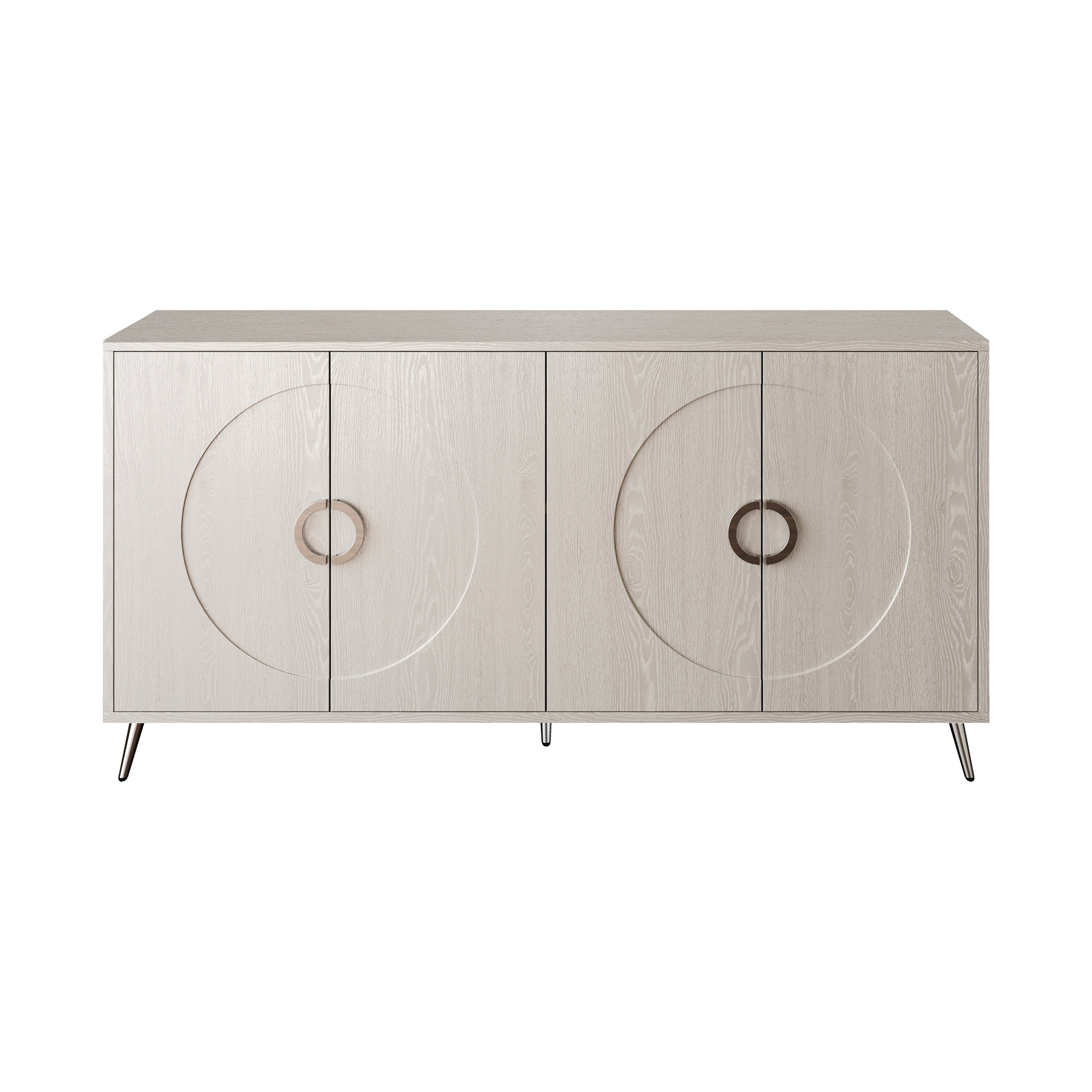 Modern Lacquered 4 Door Wooden Cabinet Sideboard Buffet