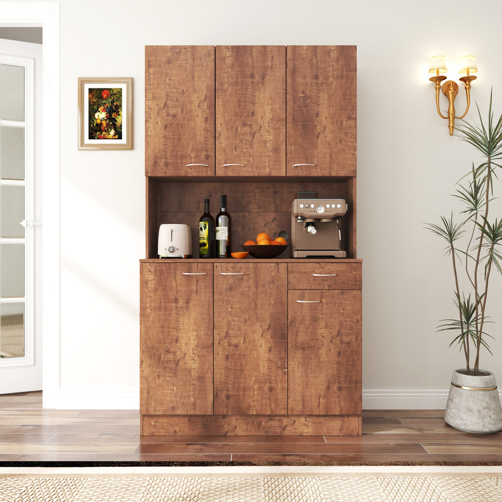 70.87" Tall Wardrobe & Kitchen Cabinet