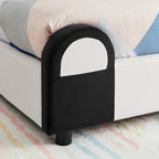 Twin Size Cute Panda-Shaped Kids Bed with Safety Soft Padded Edges