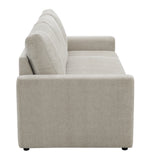Leira Beige Linen Sleeper Sectional