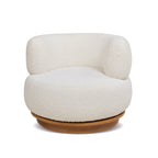 Fuji 360 Swivel Low Barrel Back Accent Chair