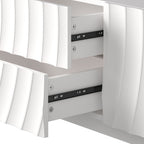 58'' TV Console With Modern Unique Spiral Wave Design