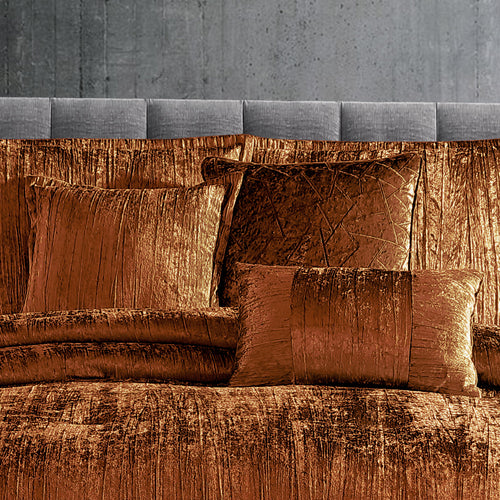 Turin 7 Piece Comforter Set in Spice - Queen