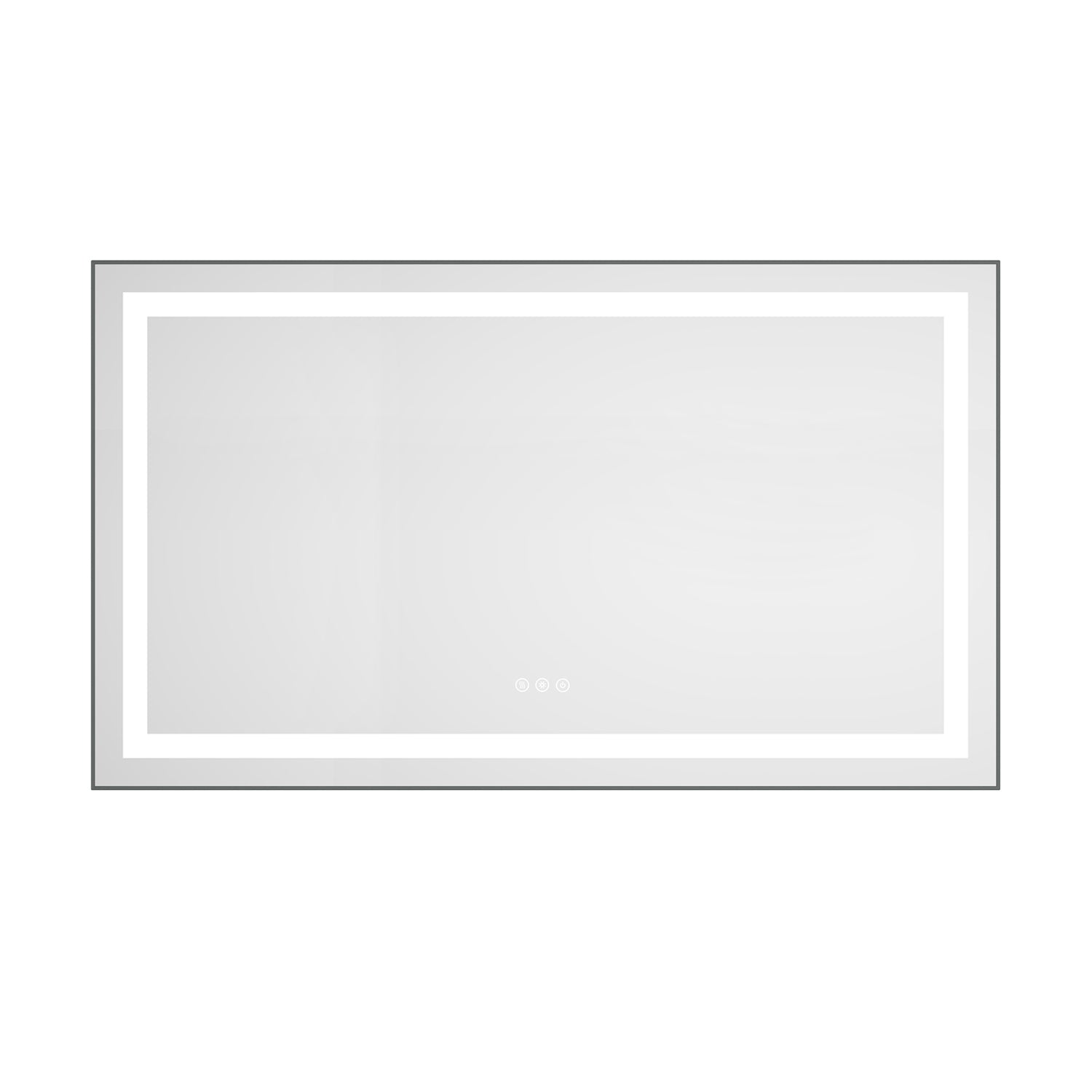48" x 28" LED Bathroom Mirror with Front and Backlight