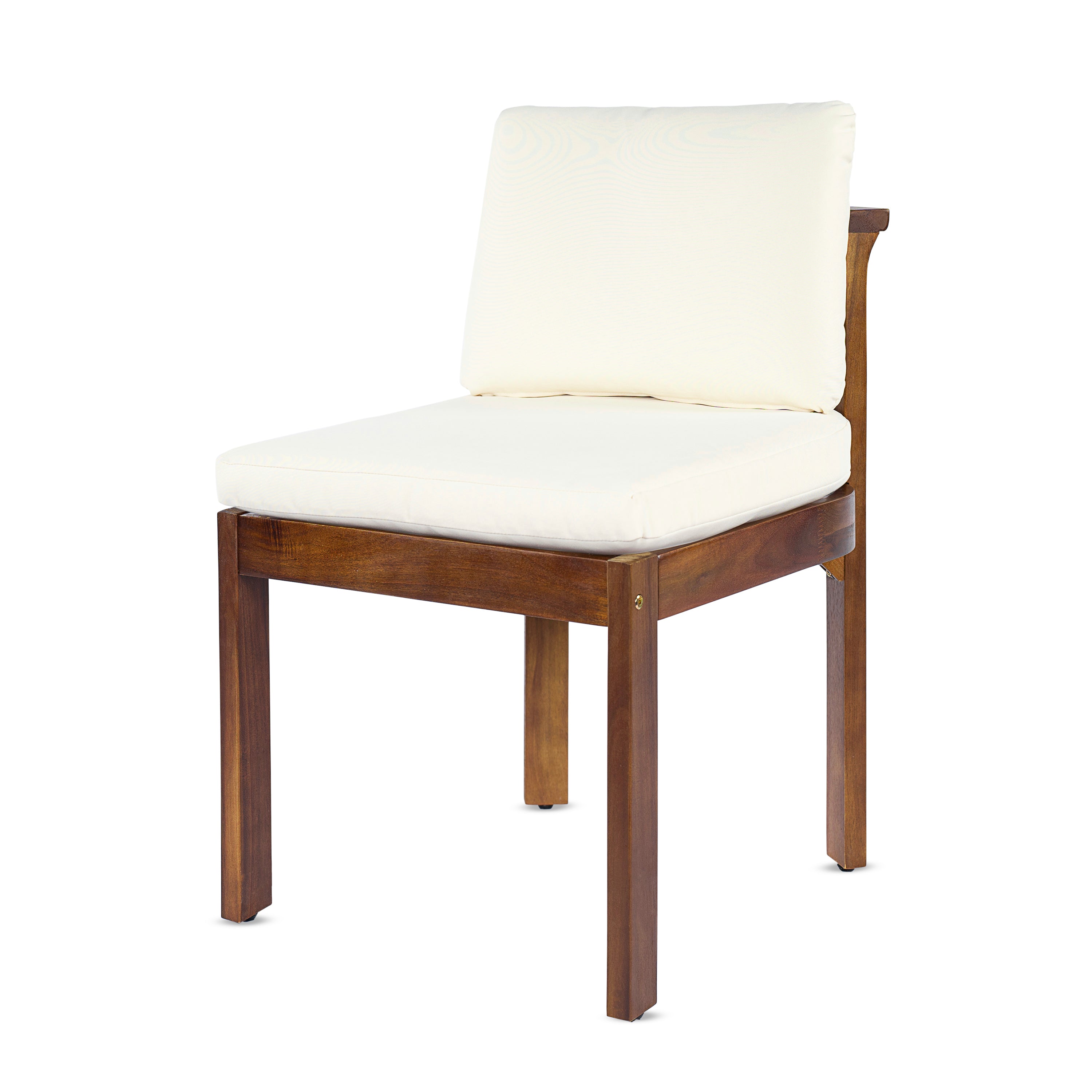 Acacia Wood Outdoor Dining Chair Set of 2