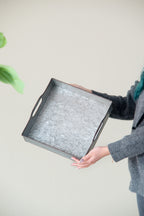 Set of 3 Decorative Galvanized Trays