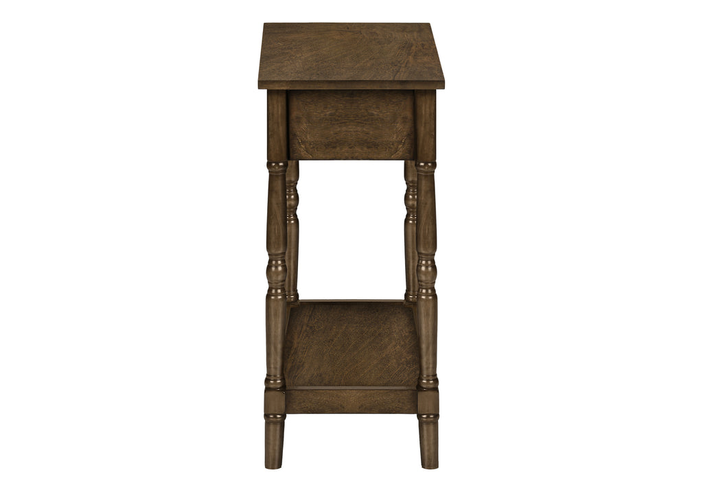 2 Tier Accent Table with Storage Drawer