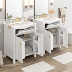 Modern 48-Inch Bathroom Vanity with Ceramic Sink