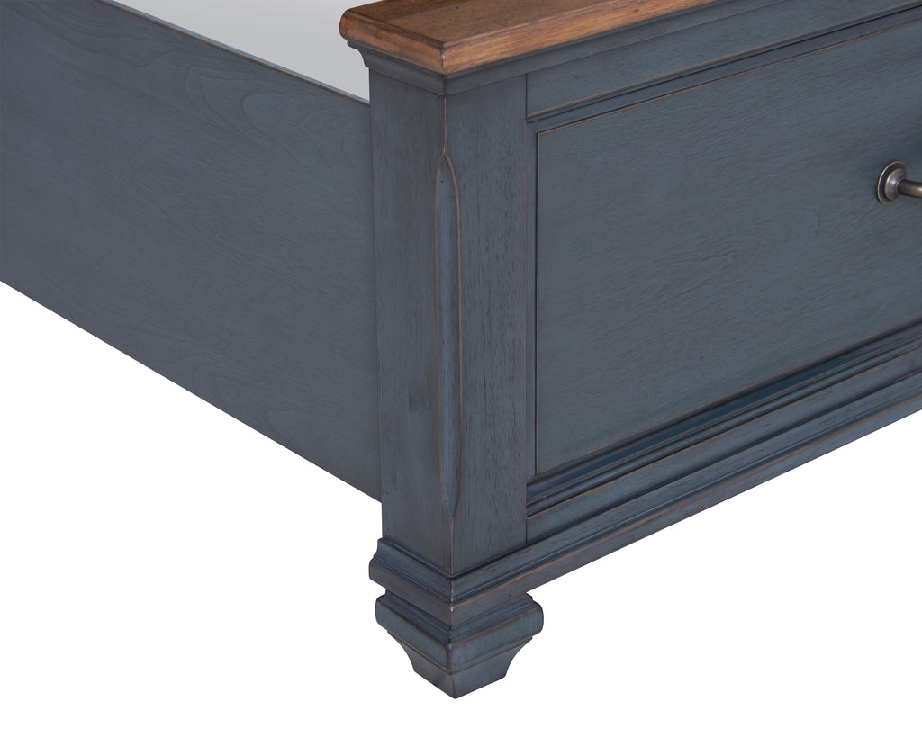 America King Size Sleigh Bed, Corduroy
