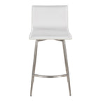 26" Upholstered Contemporary Fixed-Height Counter Stool Set