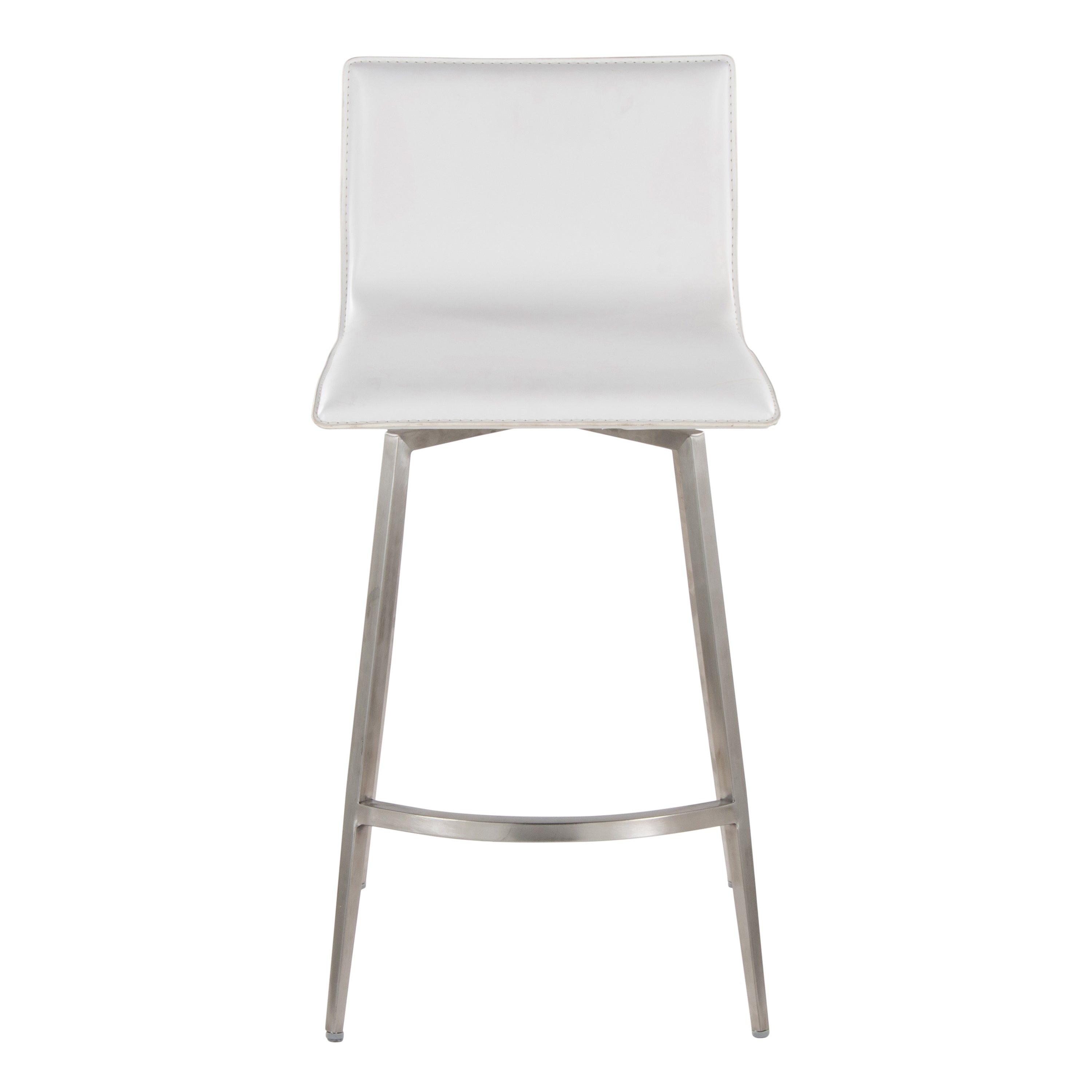 26" Upholstered Contemporary Fixed-Height Counter Stool Set