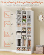 25.6 Inches 10-Tier Shoe Storage Cabinet