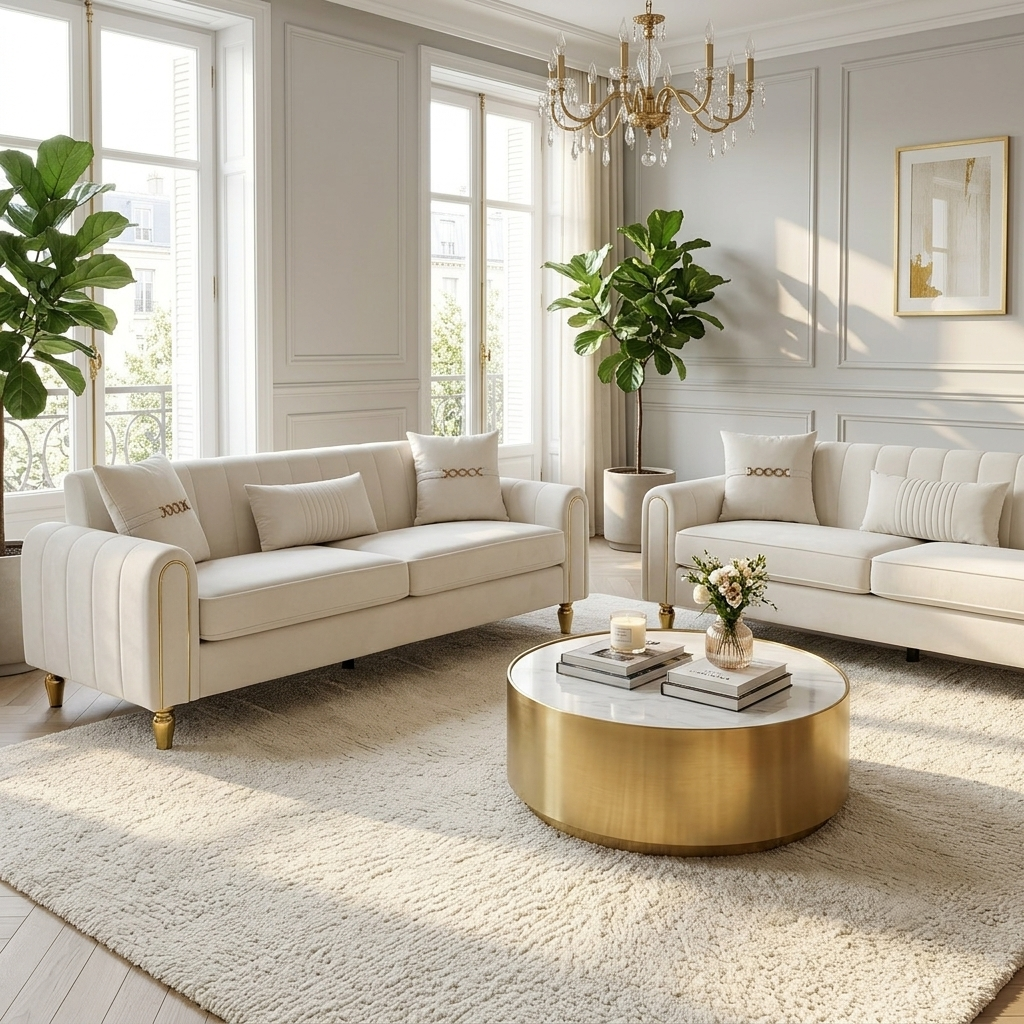FX-P11-CW-2PC Modern Sofa Set