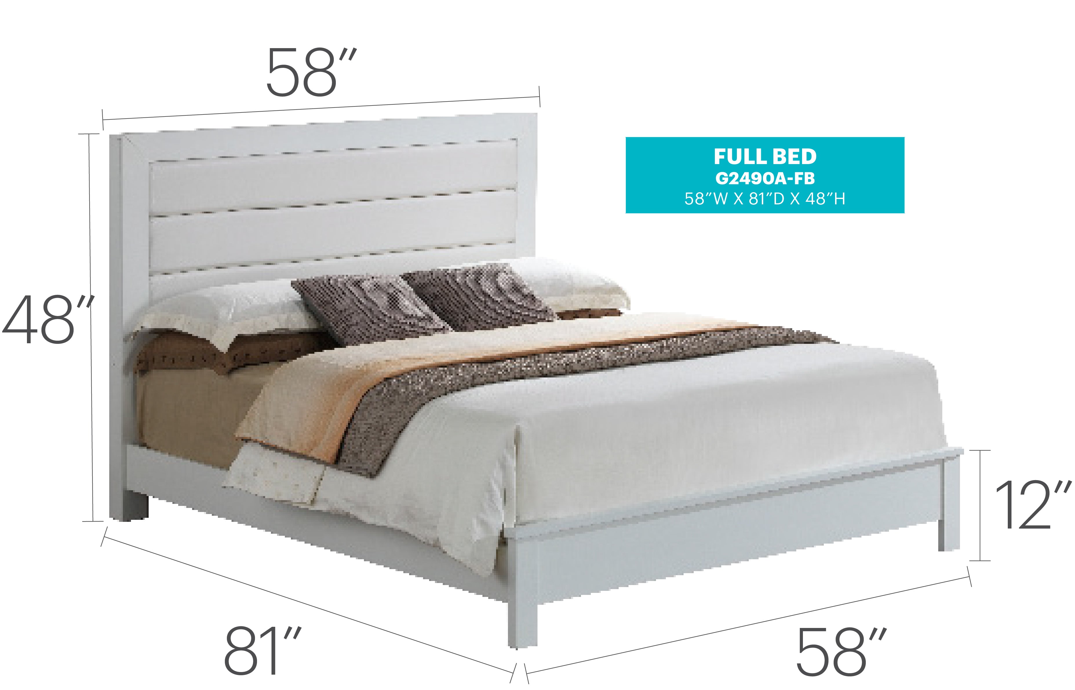 Elegant Full Bed In Versatile