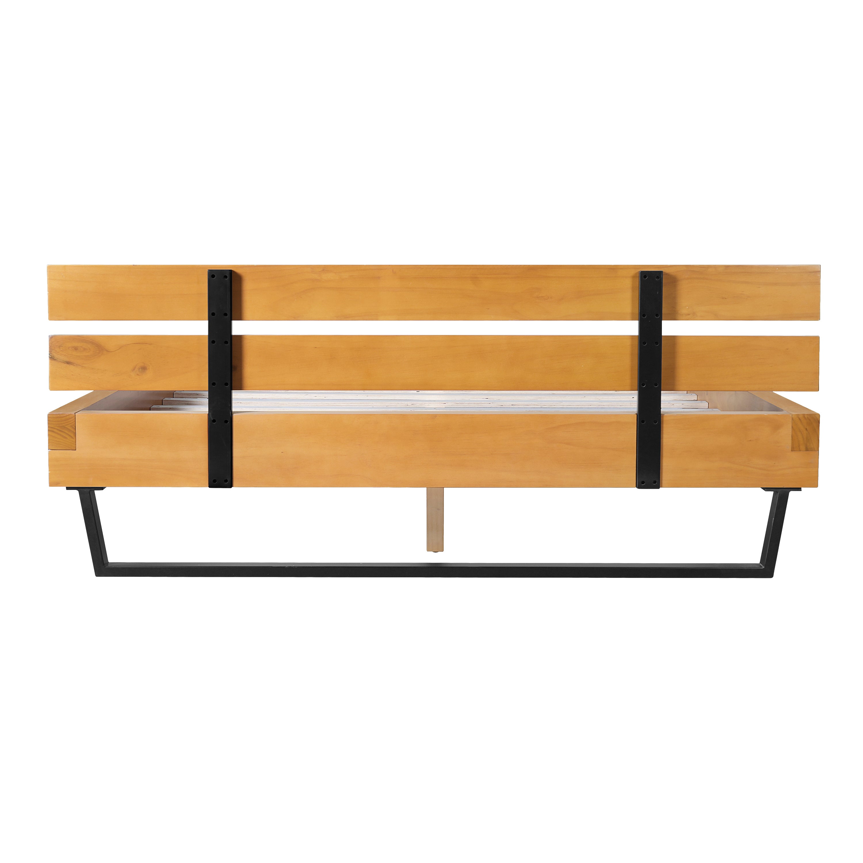 Pine Wood Bed Frame Queen Size