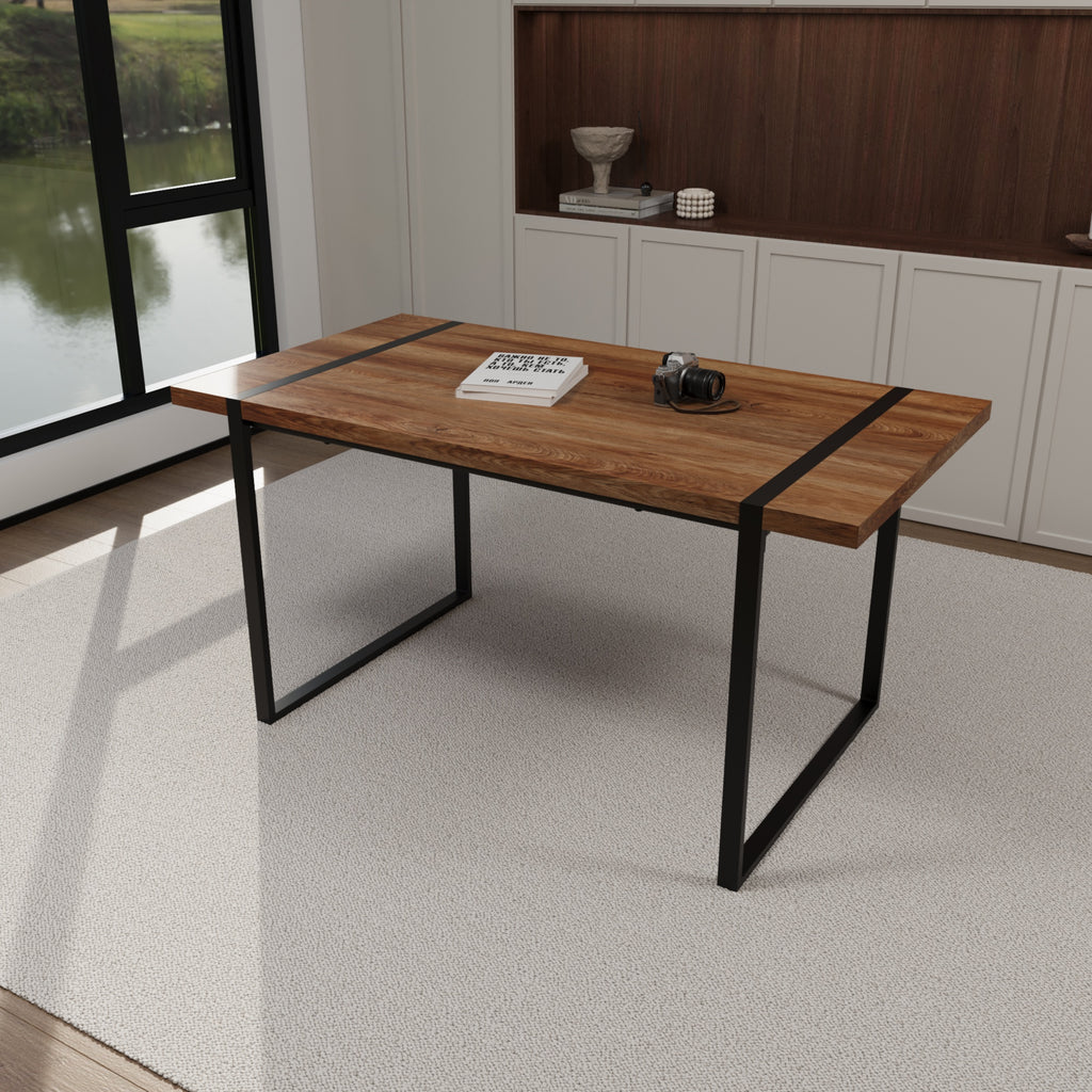 59" Modern Industrial Dining Table