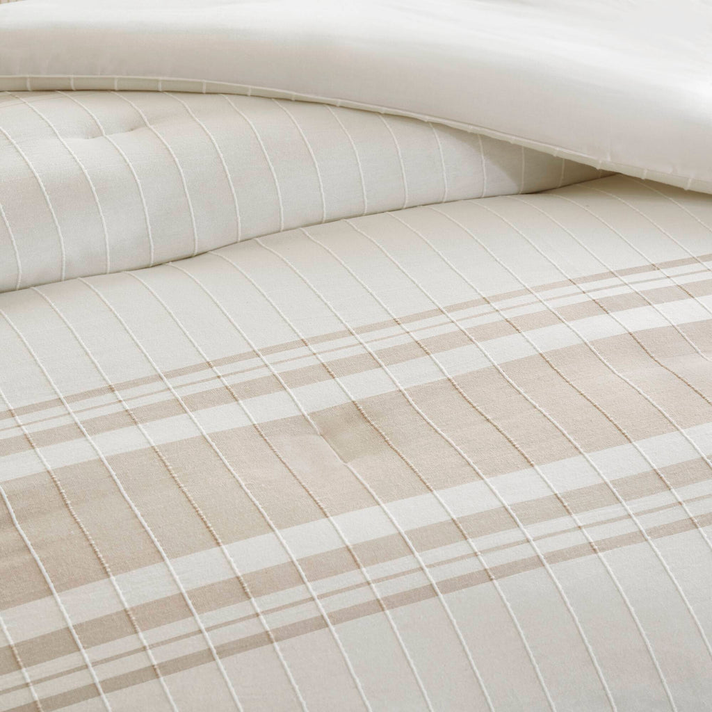 6-Piece Cal King Cotton Jacquard Oversized Comforter Set
