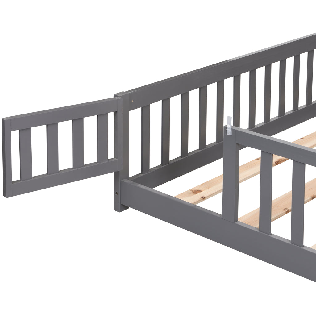 Twin Size Floor Bed with Door