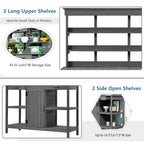 TOPMAX 66'' Large Outdoor Farmhouse Wooden Potting Bench