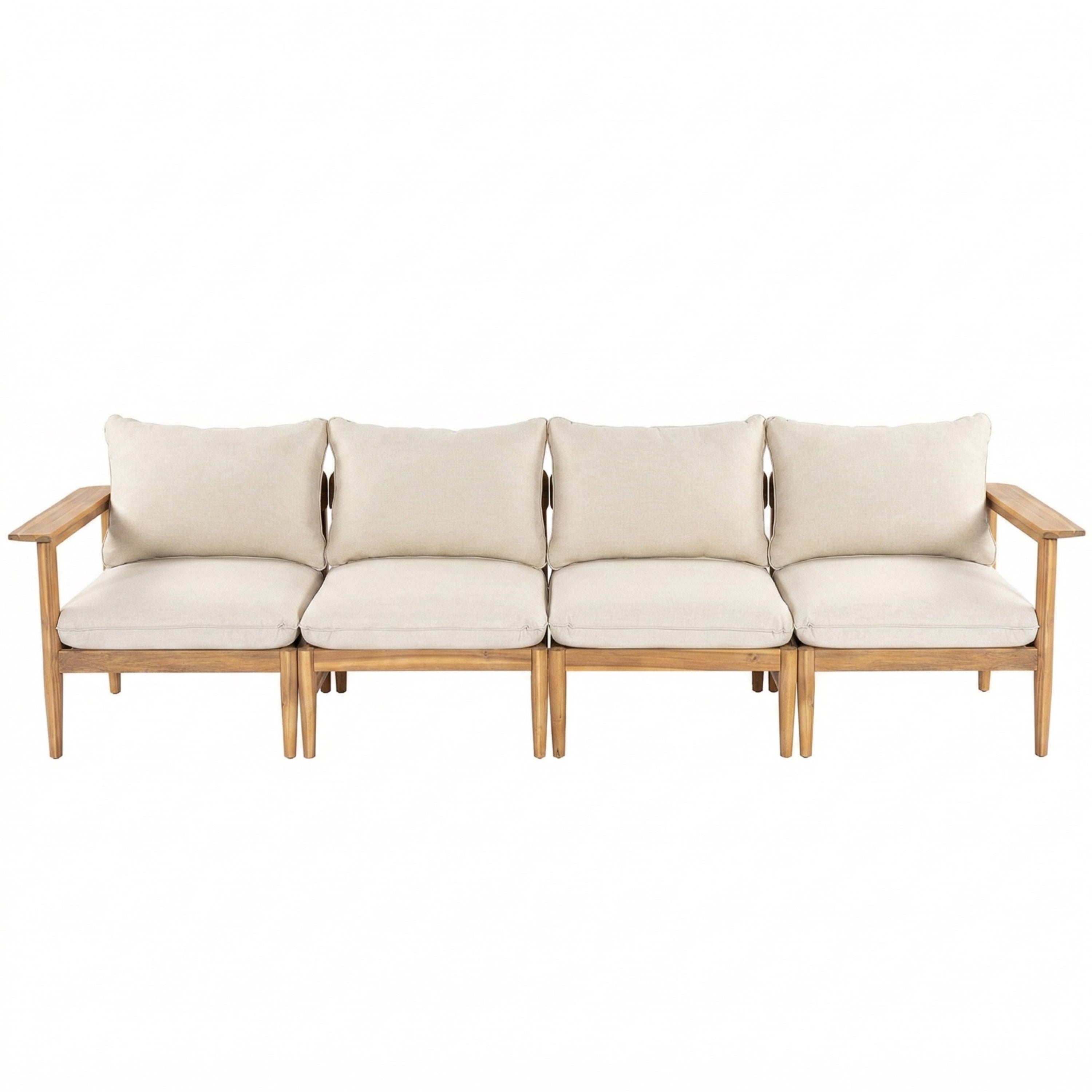 Terassi Outdoor Acacia Wood 4 Seater Sofa