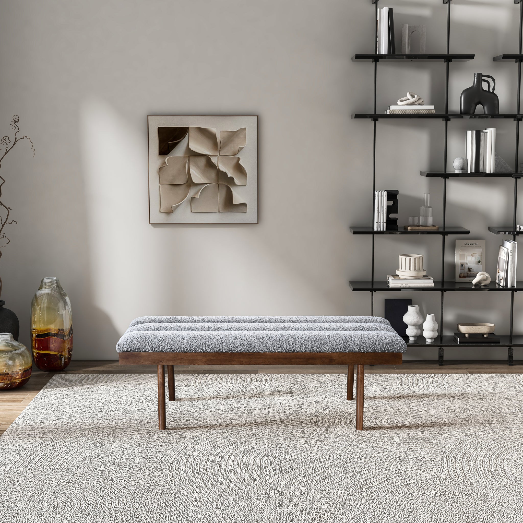 Troni Light Upholstered Bench