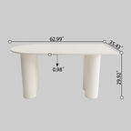 63" Modern MDF Dining Table