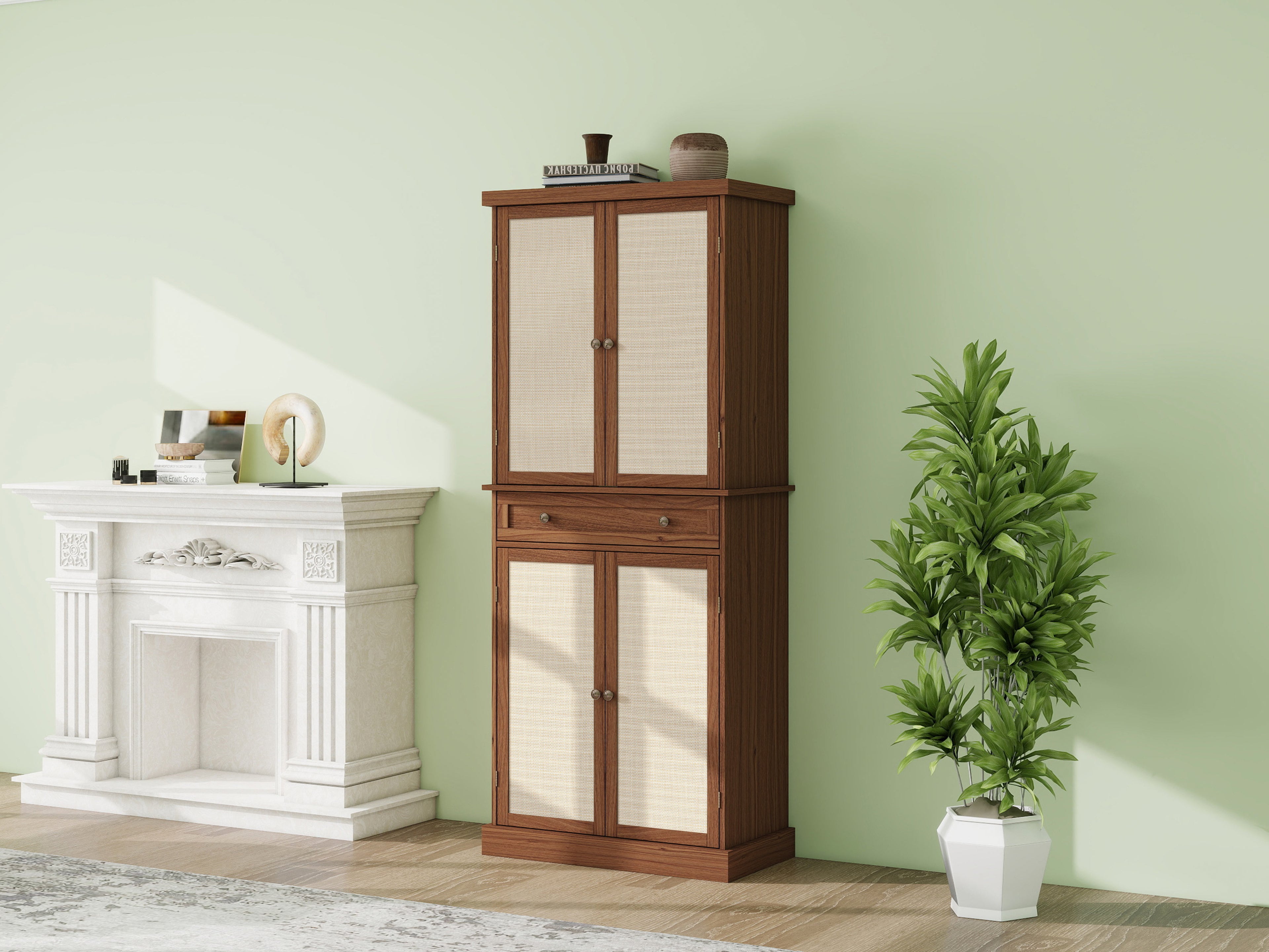 4 Door Cabinet with 1 Drawer
