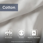 King/Cal King 3 Piece Tufted Cotton Duvet Cover Set