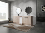 84 Inch Freestanding Bathroom Vanity with Ceramic Sink