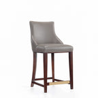 Shubert Wood Upholstered Counter Stool in Dark