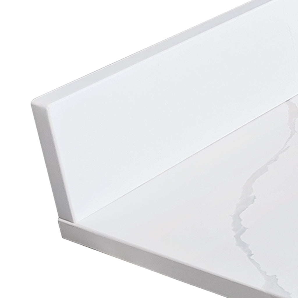 49-Inch Quartz Bathroom Vanity Top with Undermount Sink