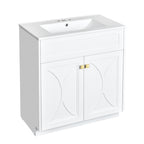 30'' Bathroom Vanity with Ceramic Sink Combo