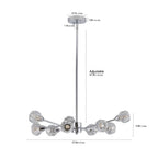 28" Modern Crystal Chandeliers with 9 Lights