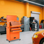 8-Drawer Rolling Tool Storage Cabinet with 2-in-1 Top Tool Box