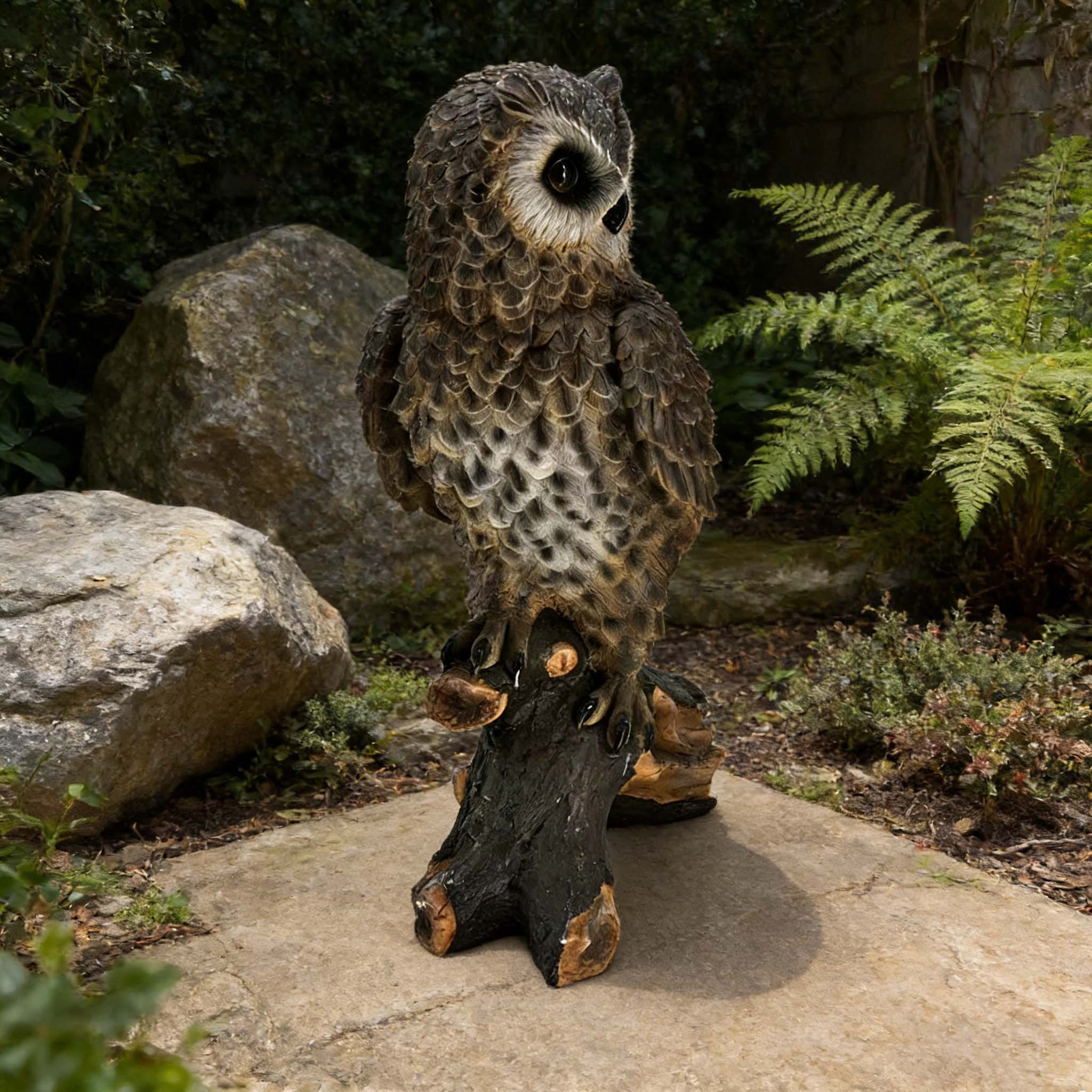 Simulated Owl Resin Garden Statue