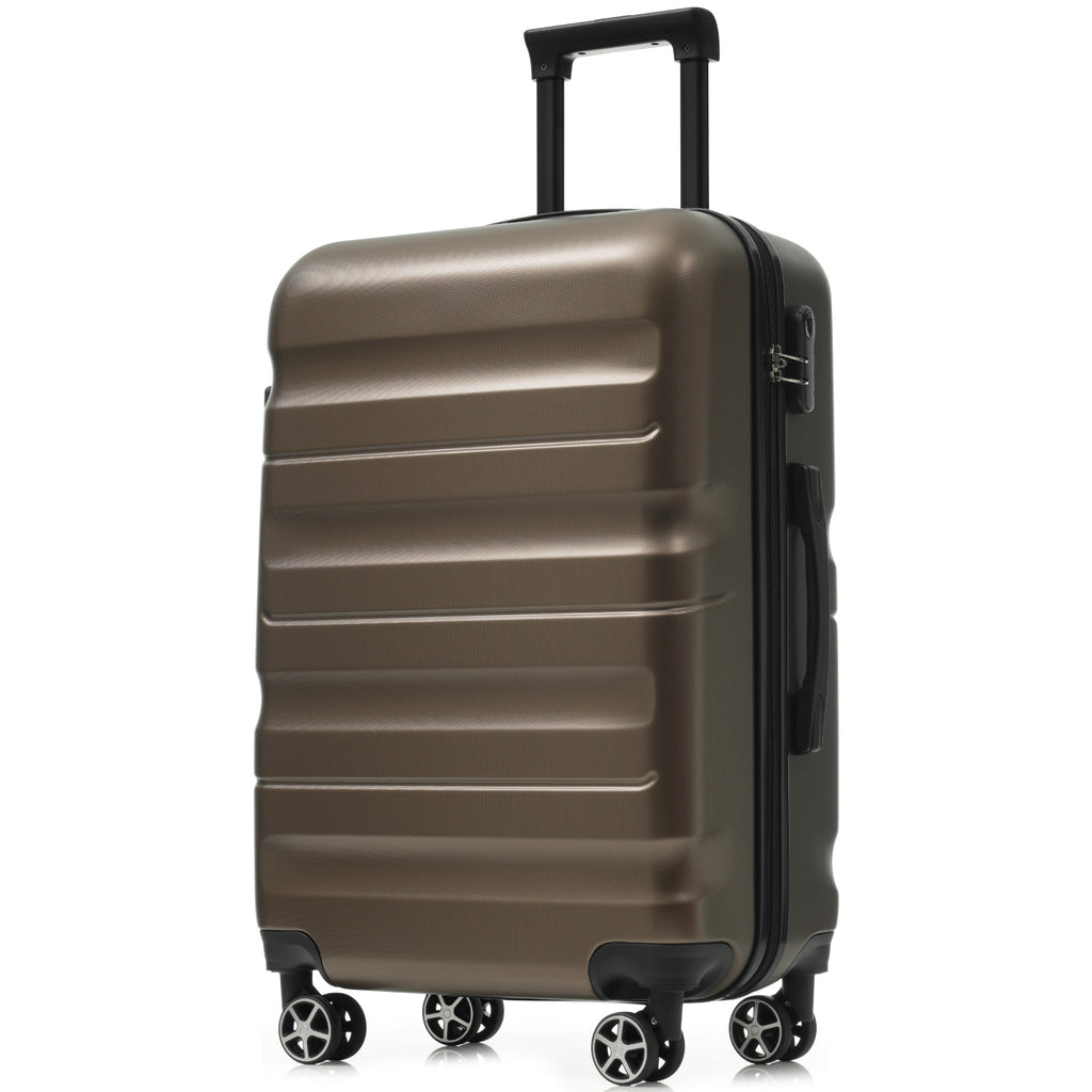 Hardshell ABS Luggage Set - 24-Inch Checked Suitcase