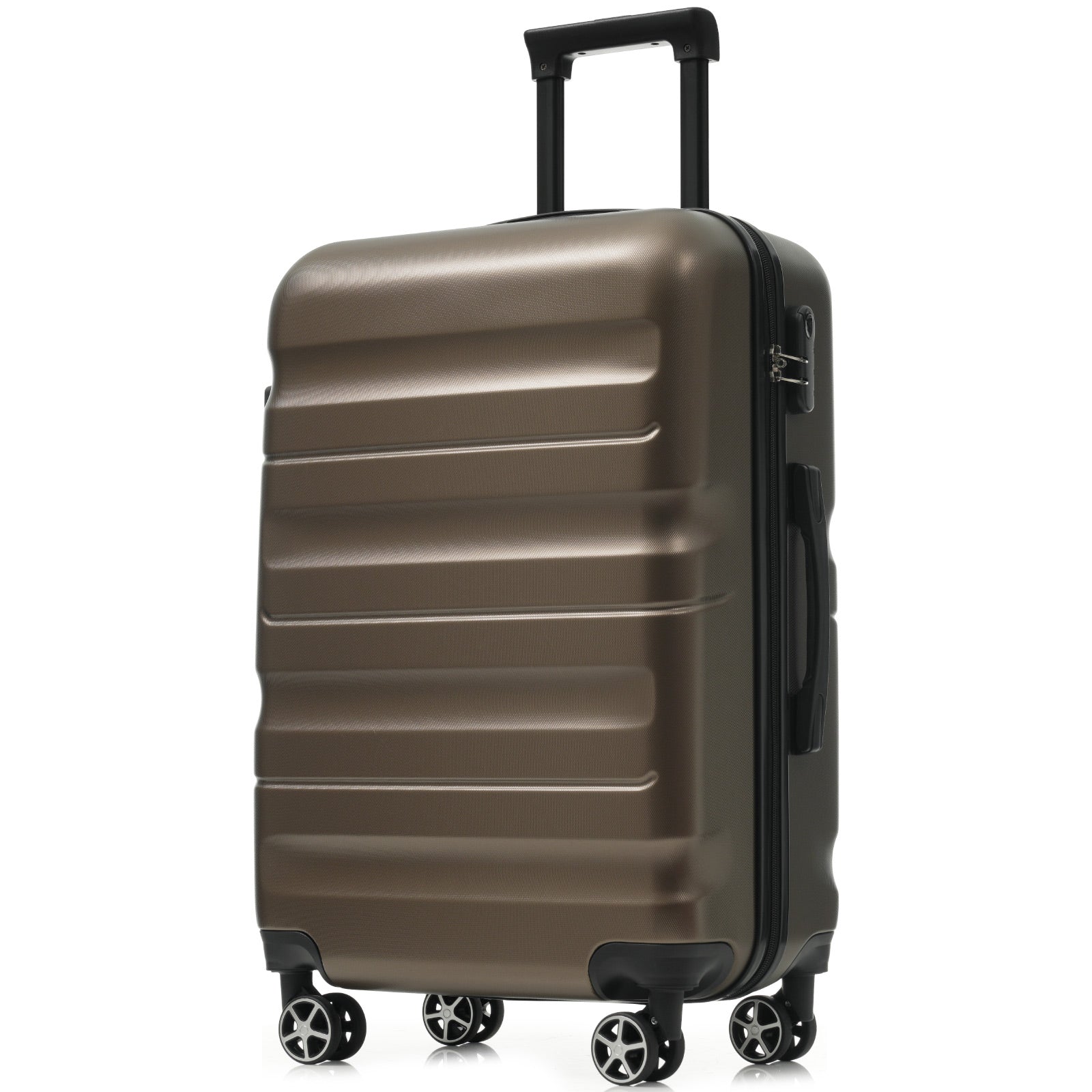Hardshell ABS Luggage Set - 24-Inch Checked Suitcase