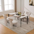 Upholstered Chenille Dining Chair Set of 4