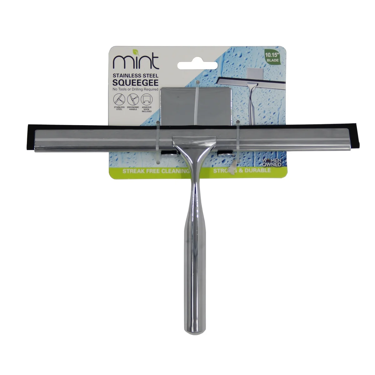 10 Inch Shower Squeegee with 3M Hanger