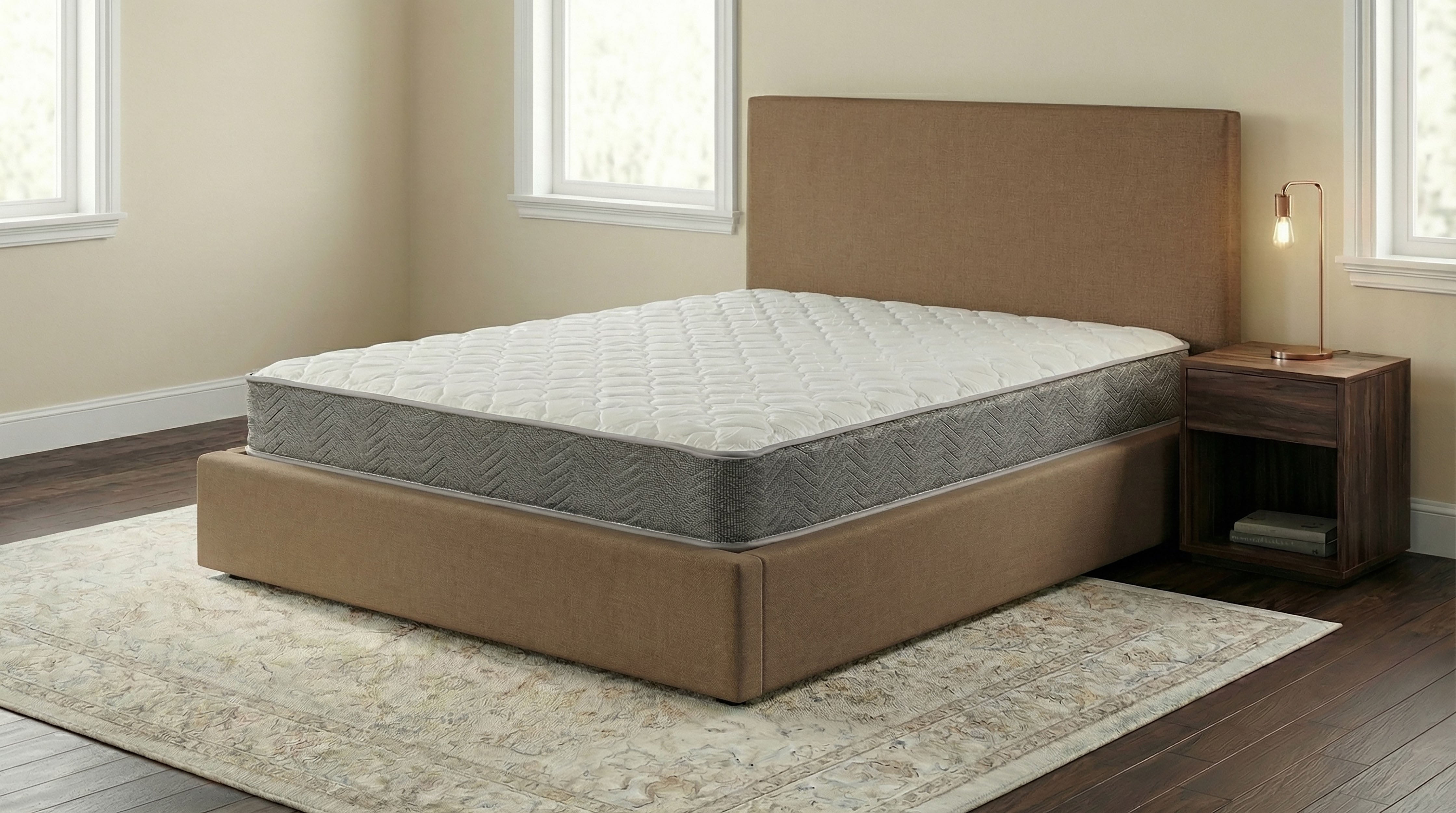Quimby 7-inch Twin Innerspring Quilted Foam Mattress-