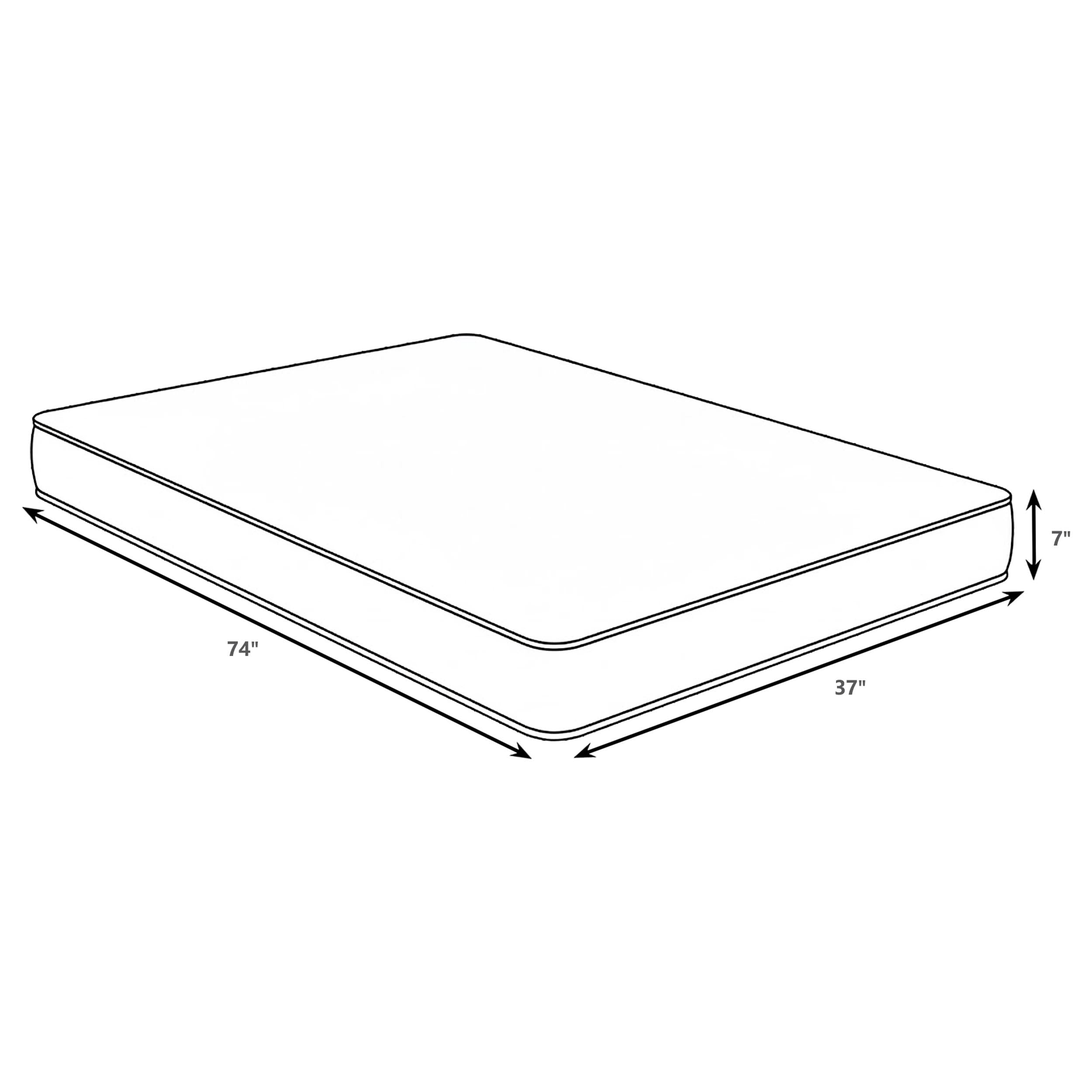 Quimby 7-inch Twin Innerspring Quilted Foam Mattress-