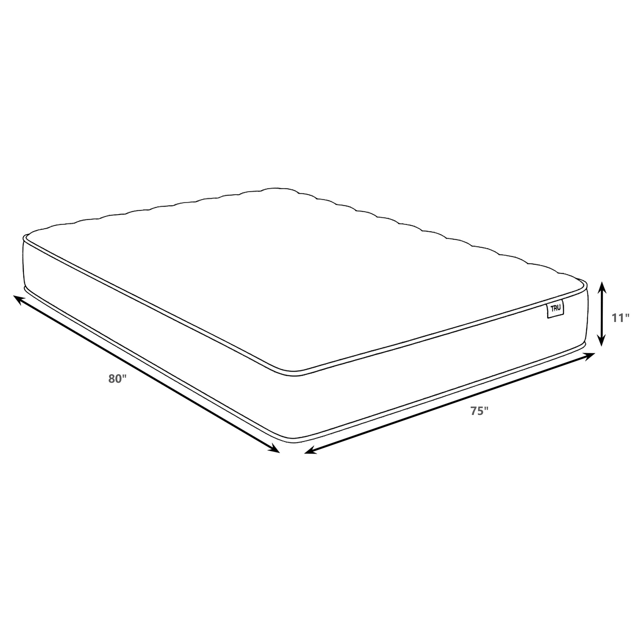 Hayes Eastern King Firm Tight Top Hybrid Mattress White-